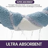 DEXI Bath Mat 60 x 90 cm Microfiber Non-Slip Blue view 4