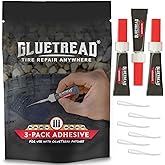 GlueTread Adhesive 3-Pack Additional Glue for GlueTread Sidewall Puncture Tire Repair Kits for Off-Road Vehicles Rubber to Ru