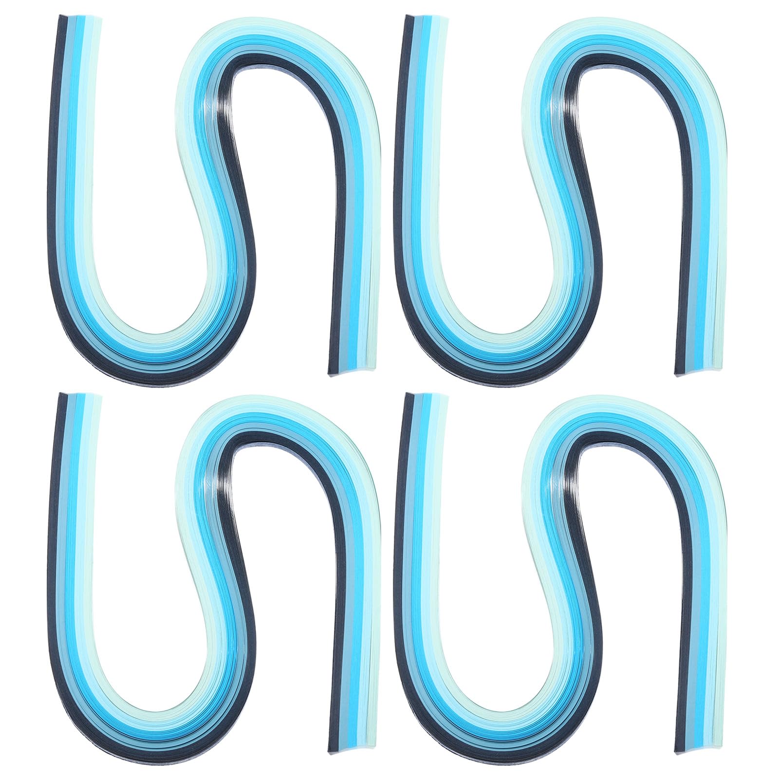 PATIKIL 540 x 3mm Rainbow Quilling Strips Paper,480 Pcs Origami Paper Quilling Strip for Art DIY Hand Craft Christmas, Gradient Blue