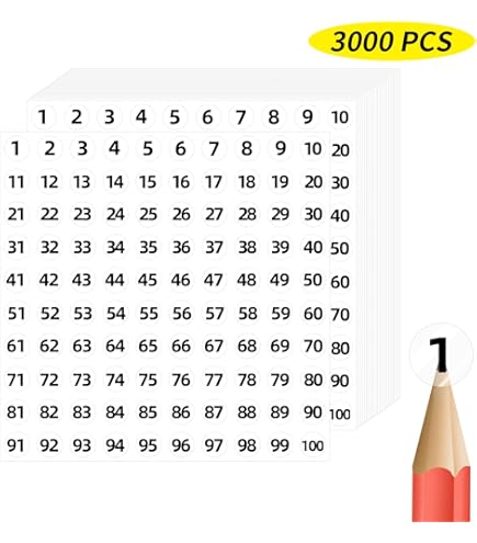 Adesivi Numeri 5 Mm Neri HERMA - 250 Etichette Numerate Per Postazione, Scatole, Interni Ed Esterni - Foto 6