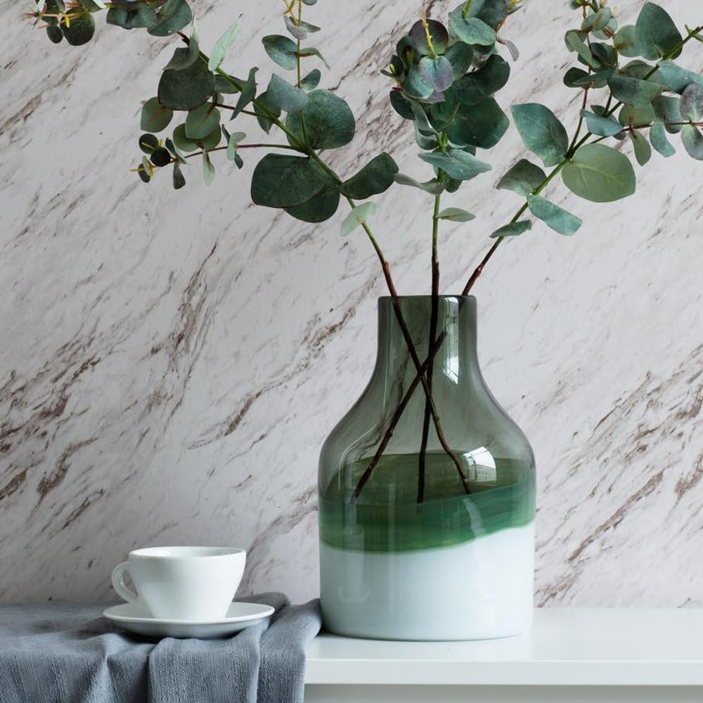 CASAMOTION Novelty Glass Centerpiece Vas (17 X 17 X26 cm, Green)