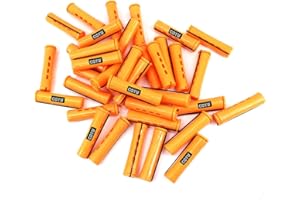 24 pc of COTU (R) Hair Perm Rods Jumbo Size - Tangerine Color