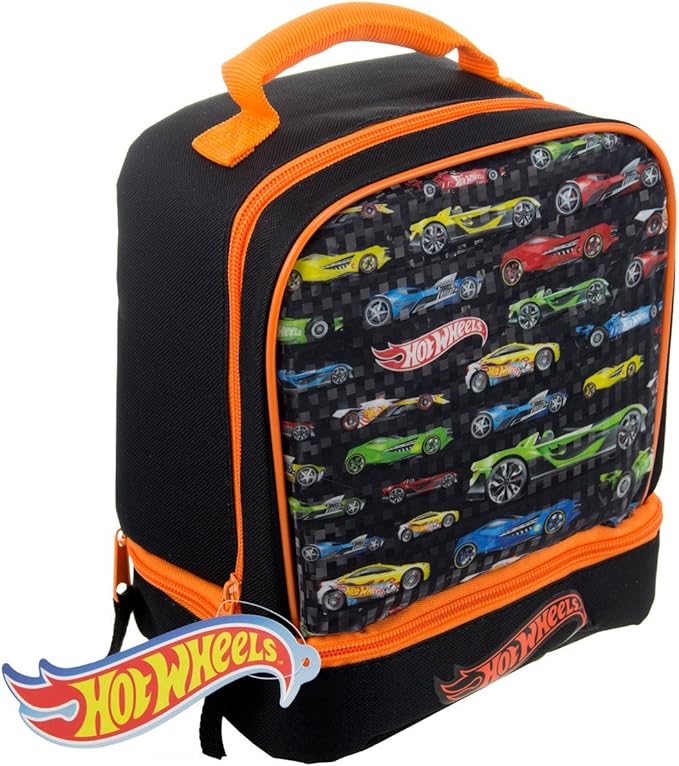 Hot Wheels Matchbox Cars Kids Insulated 2Section Padded