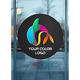 Custom Logo Vinyl Decals - Waterproof Business Logo Stickers for Windows, Walls, Doors - Personalized Vinyl Signs for Business, Home, Office