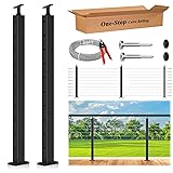 Gyykzz 36" One-Stop Cable Railing Post Kit, 2 Pack