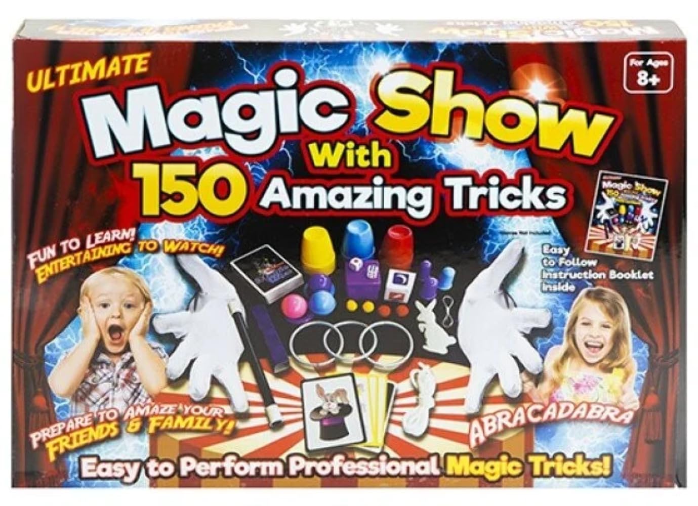 PMS 559057 Magic Set with Instructions | 150 Tricks | Multicolor | Pack of 1 Accessory