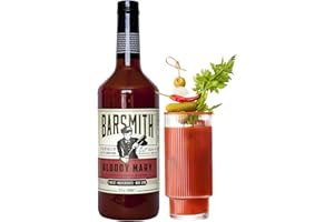 Barsmith Bar Essentials Bloody Mary Mix - Made with Real Tomatoes, Fresh Horseradish & Worcestershire Sauce - Cocktail Mixer for Vodka, Tequila - Ideal For Brunch and Parties - 32oz Bottle (Pack of 1)