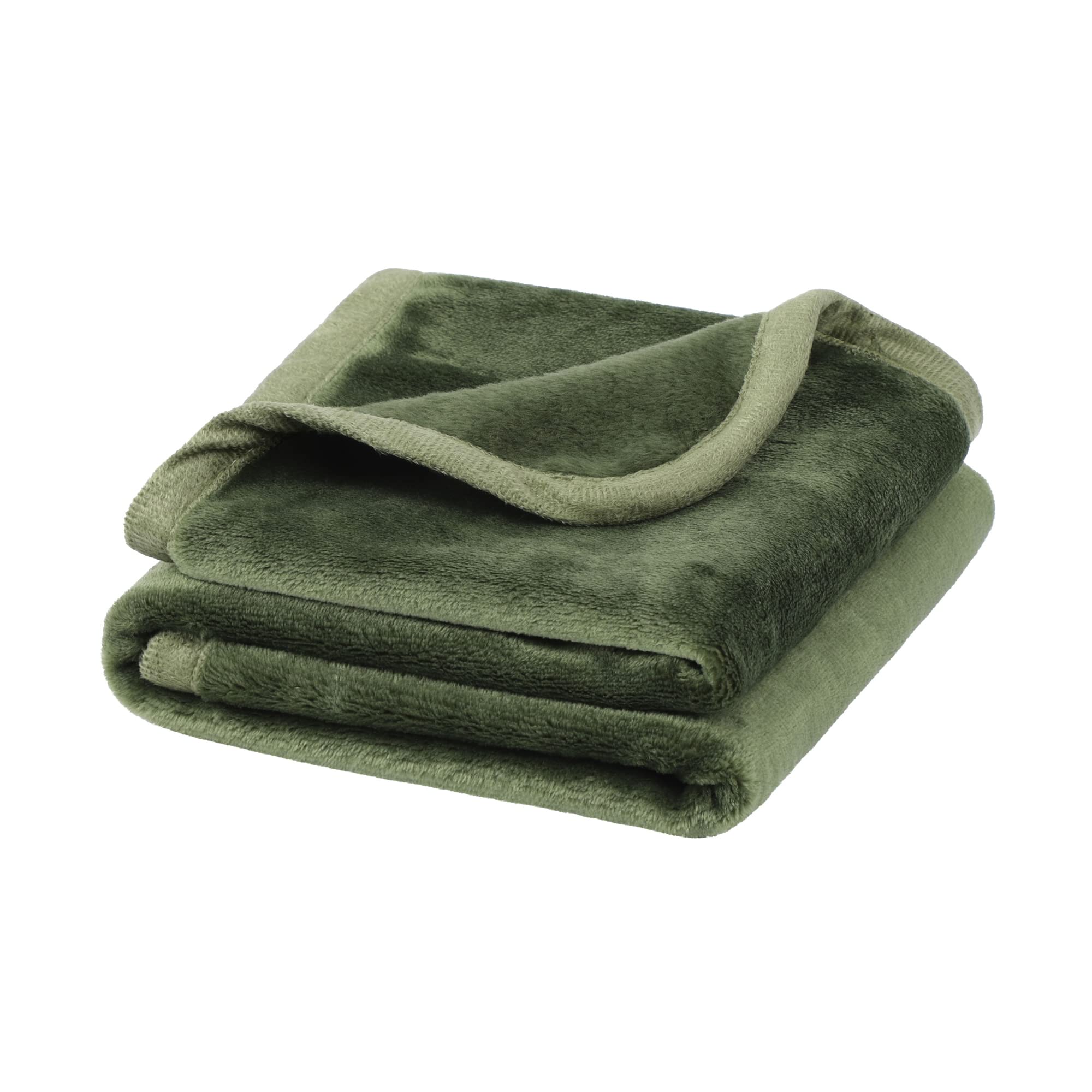 PiccoCasa Pet Dog Blanket Fluffy Fleece Soft and Warm Puppy Bed Blanket Throw Washable Cover Blanket Fern Green 75cm x 100cm