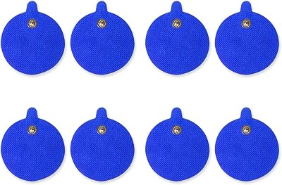 Med-Fit RC360 TENS Machine Pads 60mm Round Stud Replacement Pack of 8