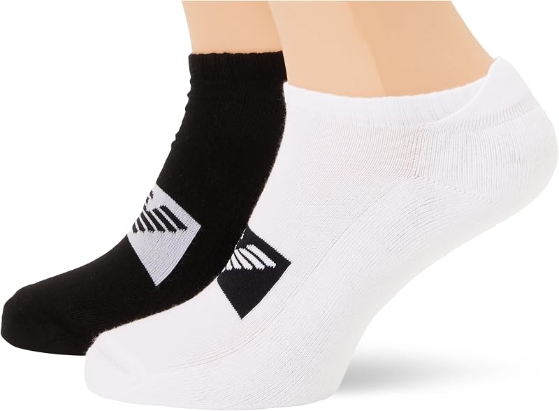 Calcetines básicos de esponja para hombre, paquete de 2 unidades, color negro, Negro, Altoa única