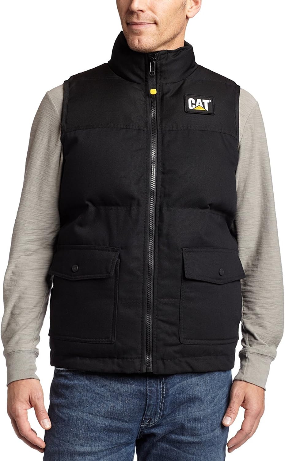 Caterpillar Trademark Vest, Navy, Large Amazon.in Clothing & Accessories
