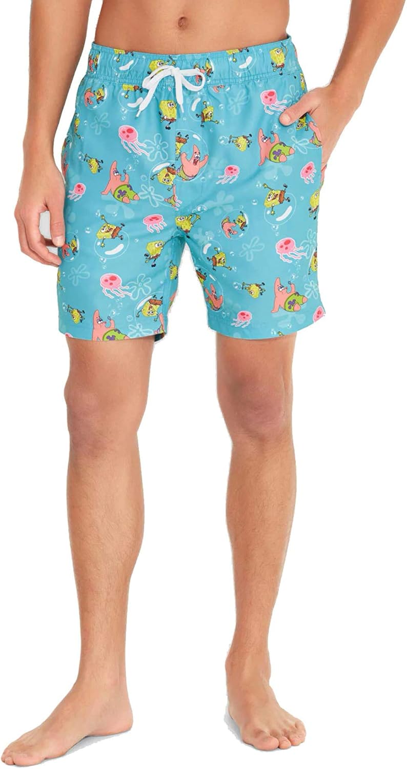 spongebob pants swim trunks