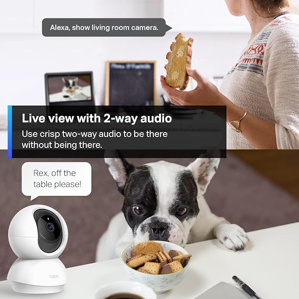 TP-LINK TAPO PAN/TILT SECURITY CAMERA FOR BABY MONITOR, PET CAMERA W/MOTION DETECTION, 1080P, 2-WAY AUDIO, NIGHT VISION, CLOUD & SD CARD STORAGE, WORKS WITH ALEXA & GOOGLE HOME (TAPO C200)