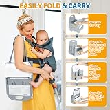 Orzbow Foldable Toddler Booster Seat Dining Chair Grey 6-36m 15kg view 4