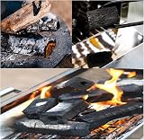 Mocoli 40cm Heavy Duty Firewood Tongs for Fireplaces Stoves Campfires w/ Gloves view 3