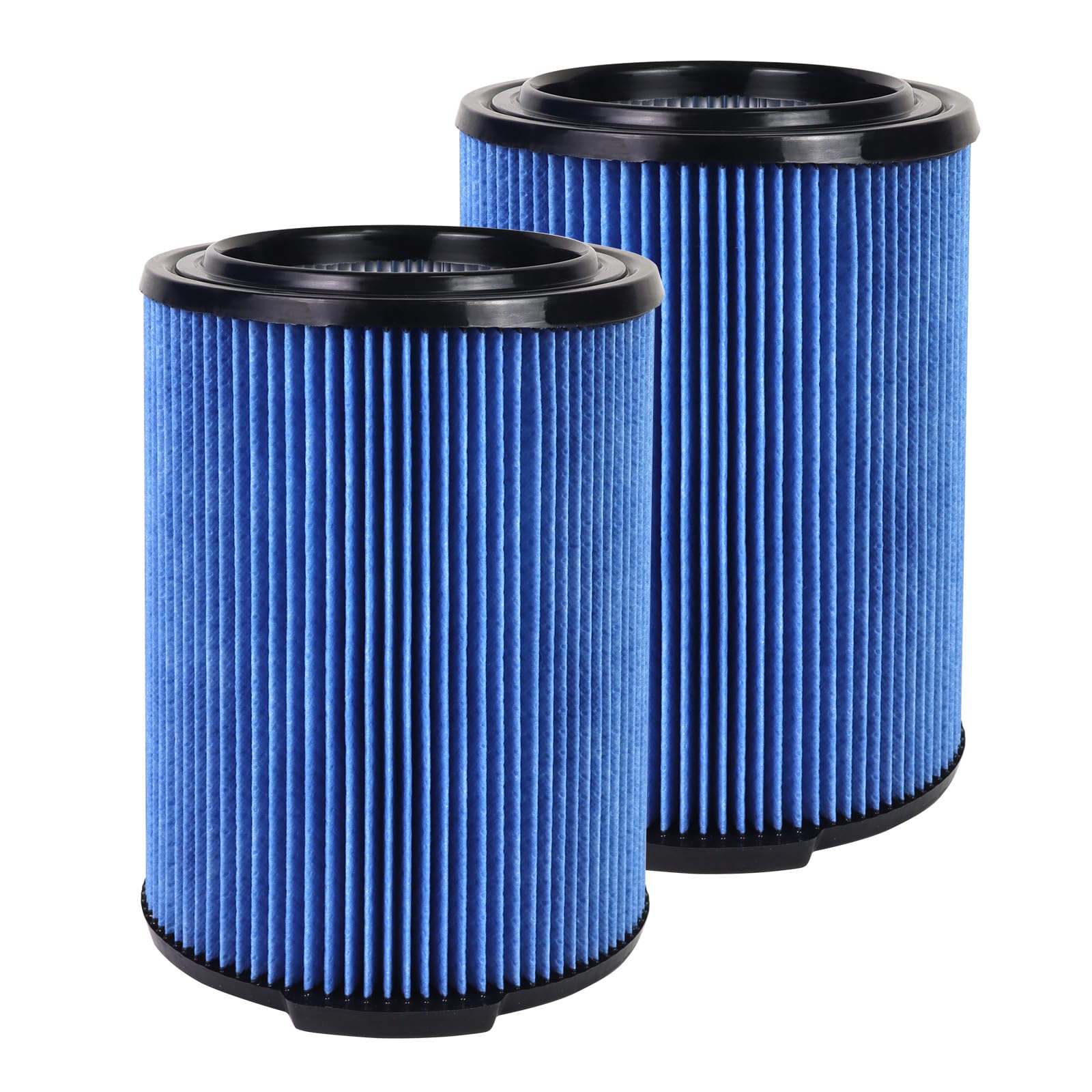 Photo 1 of 2 Pack VF5000 Replacement Filter, Standard Wet/Dry Vac Filter Vf5000 Compatible with Vacs Wet Dry 5-20 Gal, 6-9 Gal Husky Vacuum