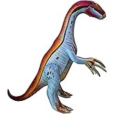 HOHQB Inflatable Dinosaur Jurassic Birthday Party Supplies, Large Blow up Dinosaur Balloons Party Decorations for Kids (37“H Lifelike Therizinosaurus)