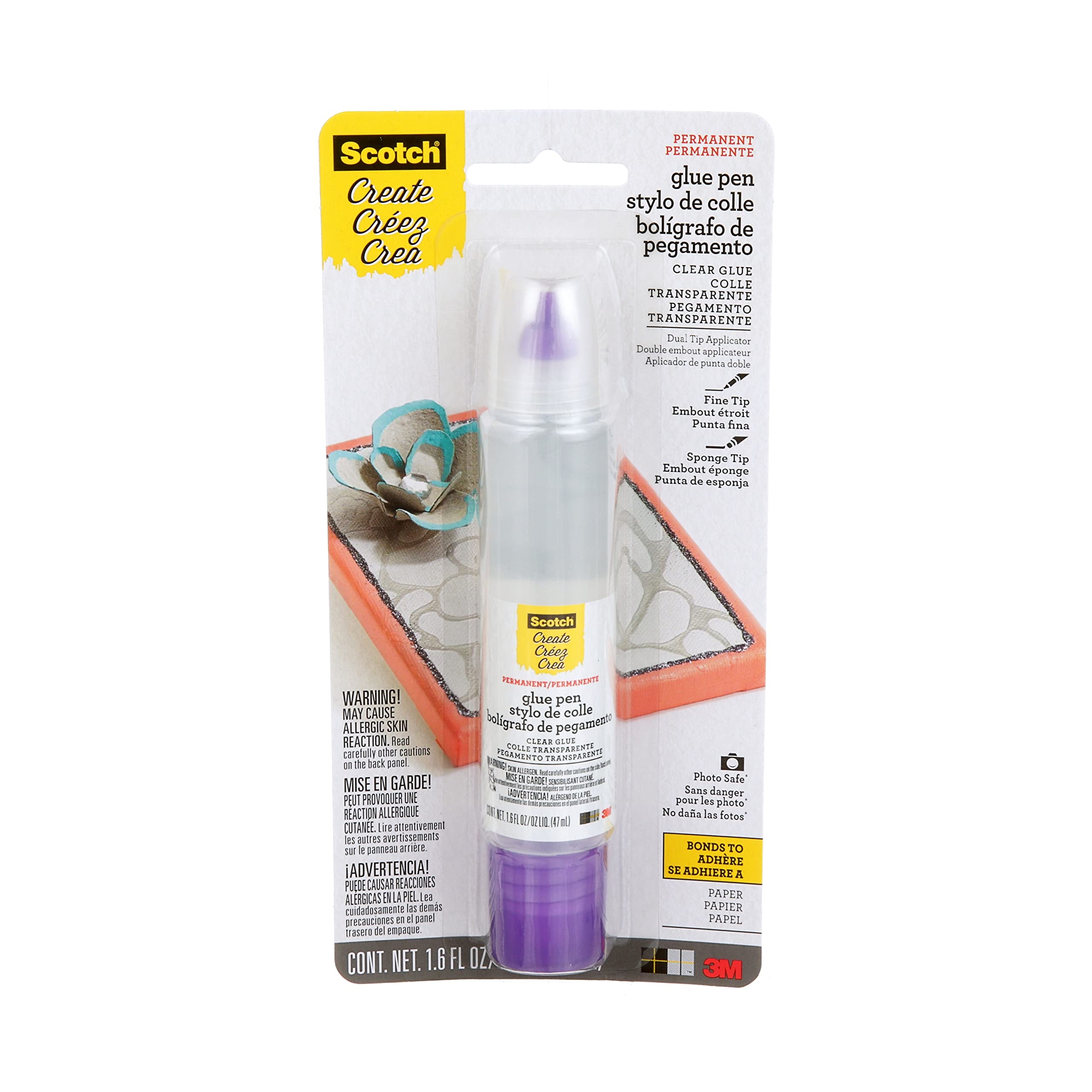 Scotch 47ml Scrapbooker's Glue with 2 - Way Applicator, Beige