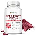 Beet Root Capsules - 1200mg Per Serving - 120 Beet Root Powder Capsules - Beetroot Powder Supports Blood Pressure, Athletic Performance, Digestive, Immune System (Pure, Non-GMO & Gluten Free
