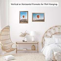 JCJMY 8x13 Picture Frame Rustic Brown for Wall