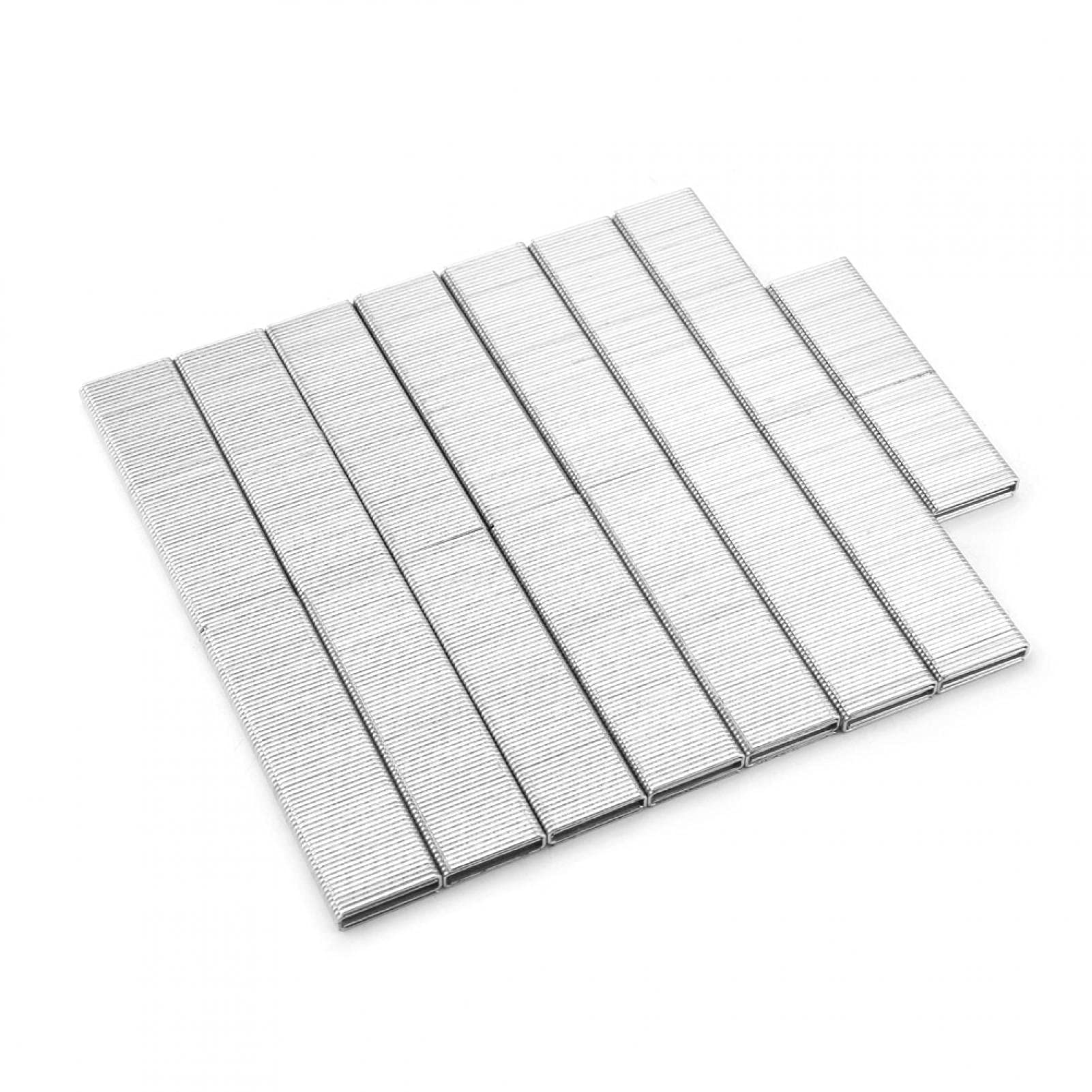 EVTSCAN Pack of 2040 Galvanized Steel Narrow Crown Staples, 4 mm Crown Width, 25 mm Length, Heavy Duty Fine Wire Staples Upholstery Staples for Electric or Pneumatic Staple Gun