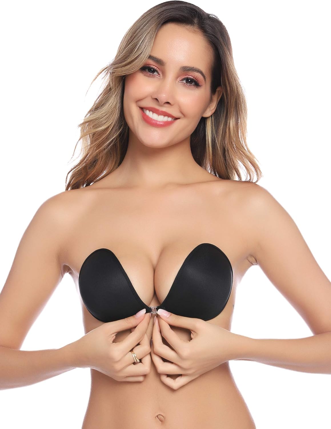 Aibrou Klebe BH Silikon Trägerloser BH, Adhesive Unsichtbare Bra