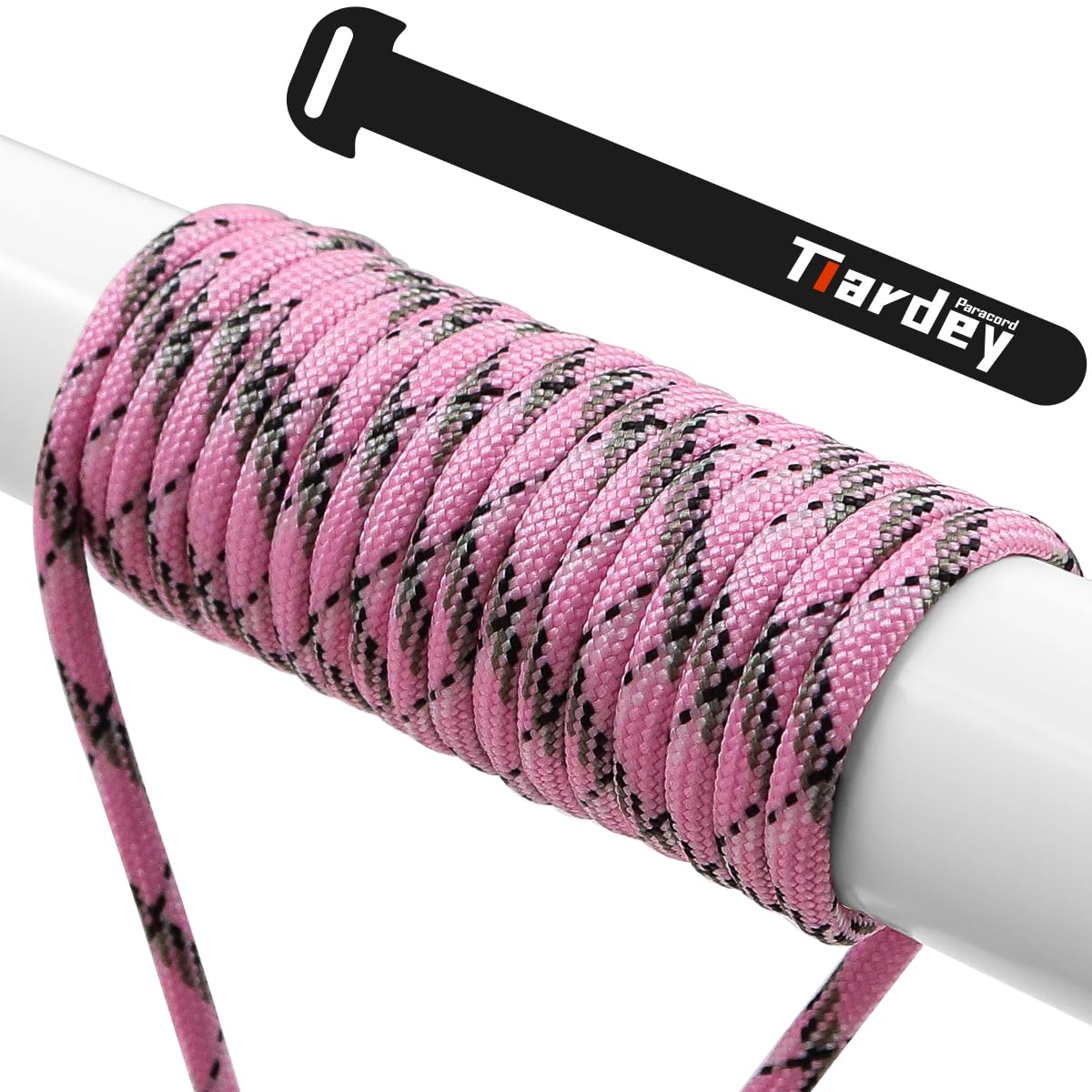 Tiardey PPF-034 Paracord 4mm 100ft (31m) 7 Core Strand,Tear-resistant,Nylon Cord,Mil Spec Type III Paracord,Holds up to 250kg for Outdoor Survival Camping