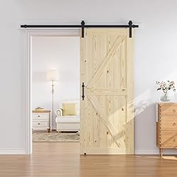 SMARTSTANDARD 36in x 84in Sliding Barn Door with