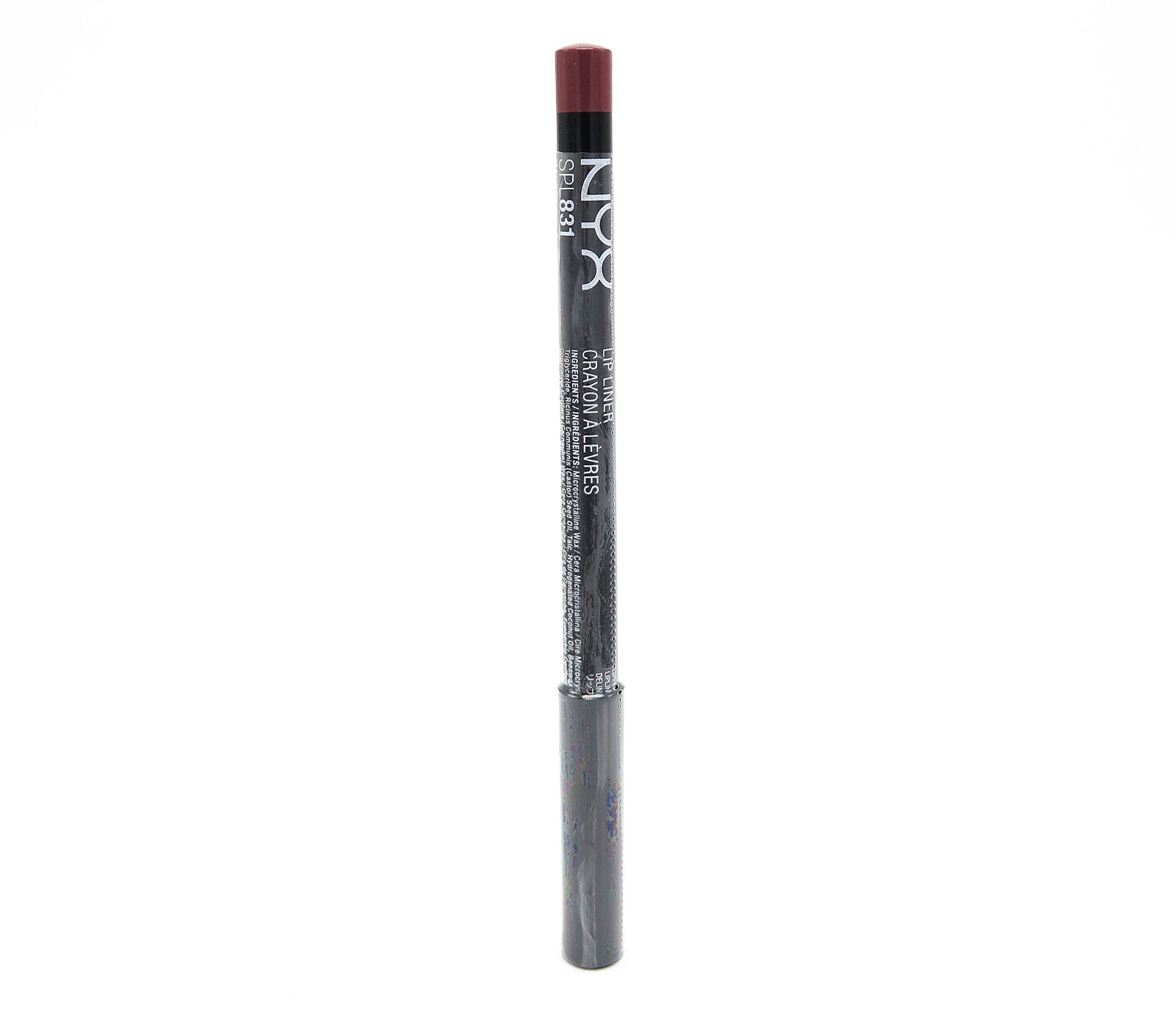 NYX Professional Makeup Lip Liner, Slim Lip Pencil, Buttery, Long-wear formula, Resists Bleeding, Matte Finish, Cruelty Free, Easy Application, Shade Mauve, 1g