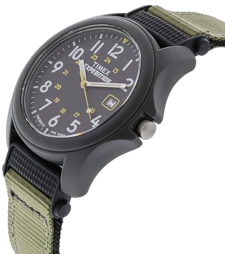 Timex Men's Expedition Camper Nylon/Leather Strap Watch in