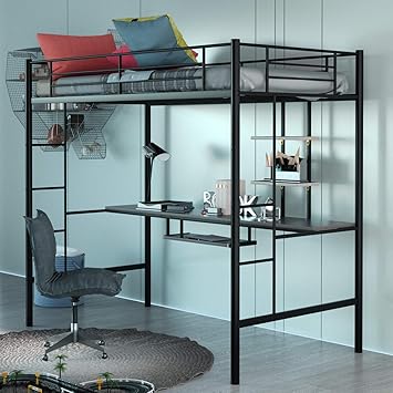 loft bed frame twin