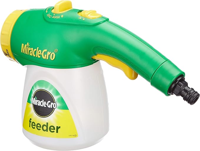 MiracleGro Feeder filled with All Purpose Soluble Plant Food Amazon