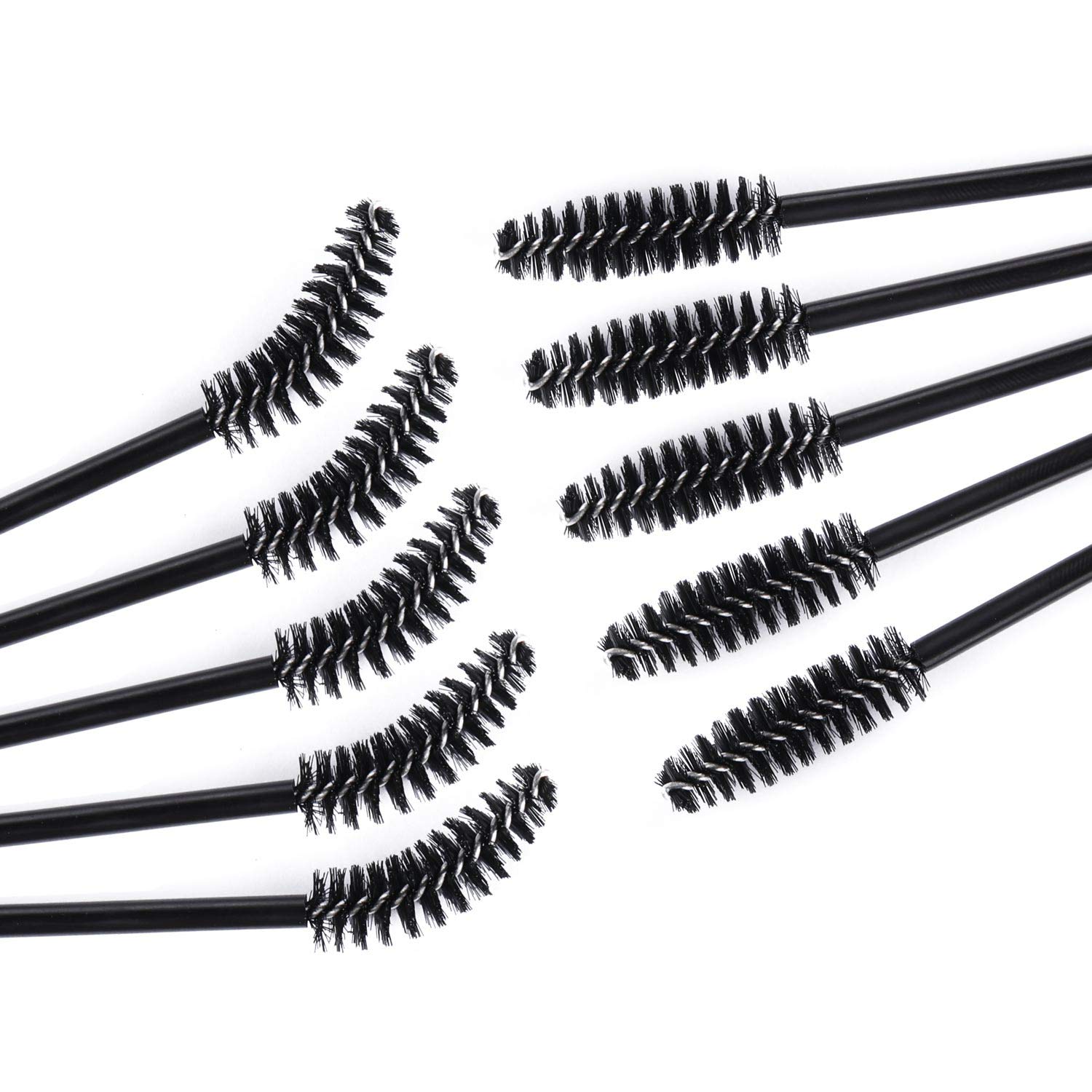 Tbestmax 200 Disposable Mascara Wand Spoolies and Lip Brushes, Lipstick Lipgloss Applicator for Eyebrow Eyelash Extension Makeup Kits: Beauty
