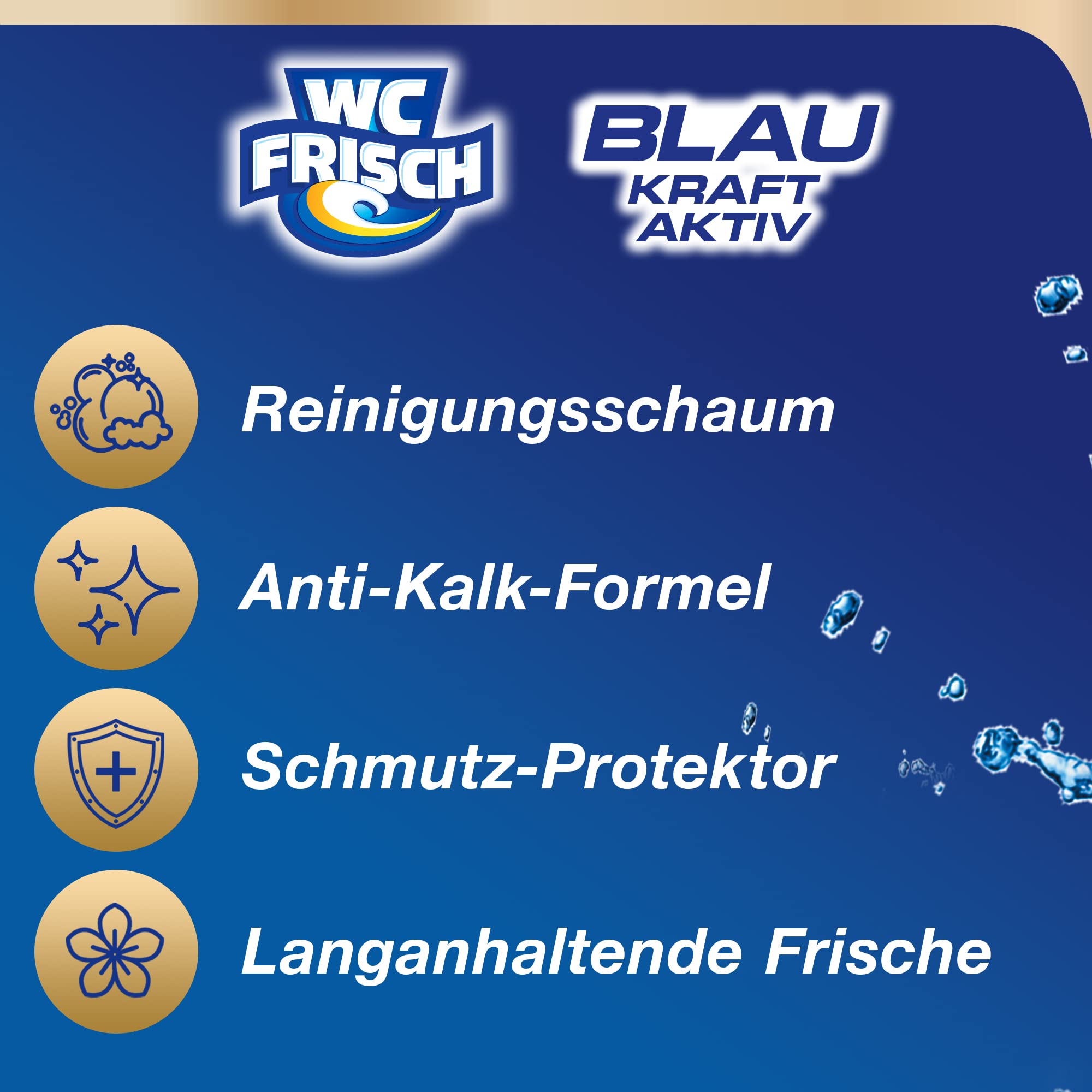 WC FRISCH Kraft Aktiv Blauspüler Ozeanfrische (150 g), WC Reiniger mit innovativer Geruchs-Stopp-Formel, Duftsteine für extra Frische und eine sichtbare Reinigung 6