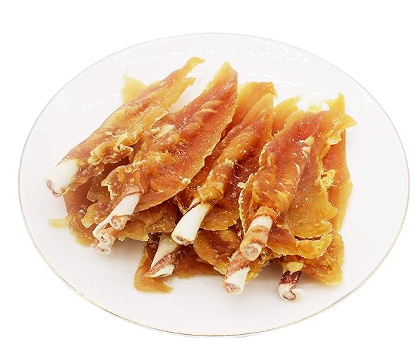 PAWANT CHICKEN JERKY WITH TWIST RAWHIDE STICKS PUPPY TRAINING SNACKS DOG CHEWS TREATS 0.5LB/227G