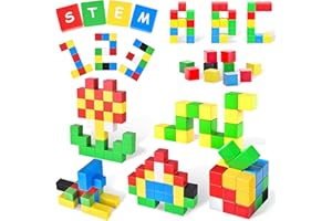 Layucos Magnetic Blocks Toddler Kids Toys Large Magnet Building Cubes Toy for Sensory STEM Education Preschool Magnet Creative Constructor Toys for Children 4 5 6 Year Old Boys and Girls