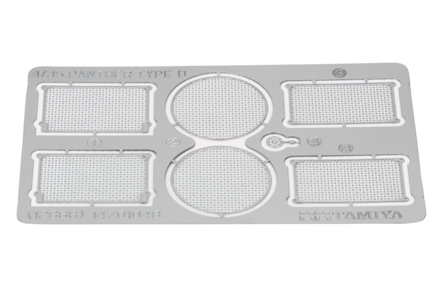 TAMIYA Dickie 12666-000 300012666-1:35 Photoetched Parts Radiator Panther, White