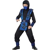 Kid's Regal Blue Ninja Costume | Ninja Costumes