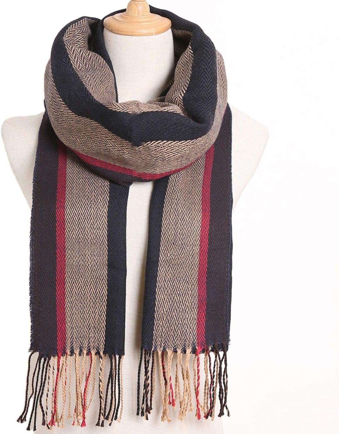 2019 Luxury Design Men Scarf Plaid Scarves Poncho Casual Winter Scarfs Male