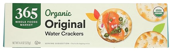 365 BY WHOLE FOODS MARKET, ORGANIC ORIGINAL WATER CRACKERS, 4.4 OUNCE