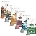 G GRANA Coffee Pods, Compatible with Nespresso OriginalLine, 60 Count, Medium and Dark Roast Espresso, USDA Organic 100% Arabica Single Source Specialty Coffee, Compostable Capsules, Variety Pack