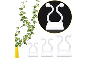 110PCS Plant Climbing Wall Fixture Clips Vine Plant Climbing Wall Fixer Self-Adhesive Hook for Pothos, Invisible Plant Fixing