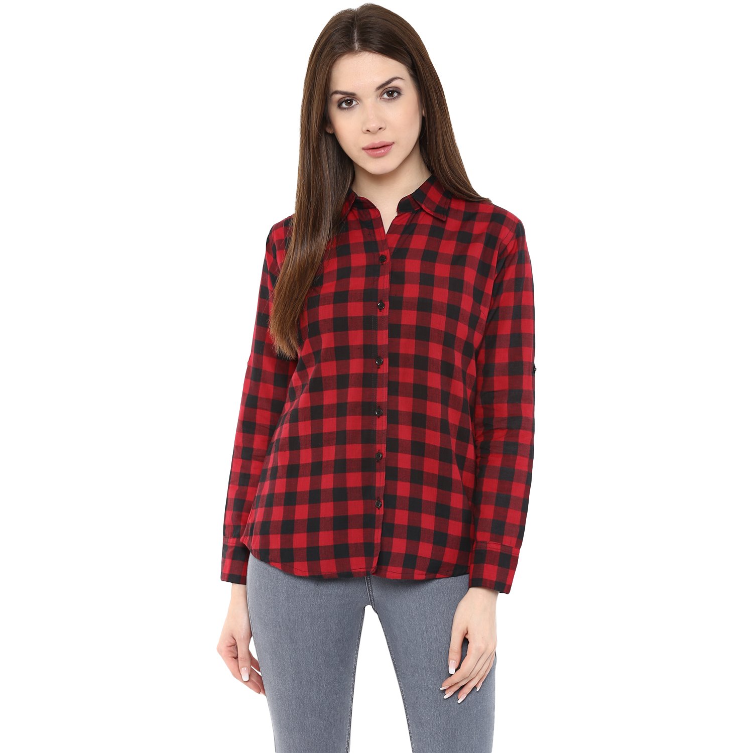 mayra women's cotton shirt (z1608t09552, red)