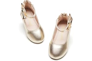 Kiderence Toddler Girls Dress Shoes Little Kids Mary Janes Ballet Flats Toddler