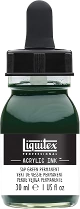 Liquitex Liquid Professional Acrylic Ink 30 ml Juice Green Permanent view 1