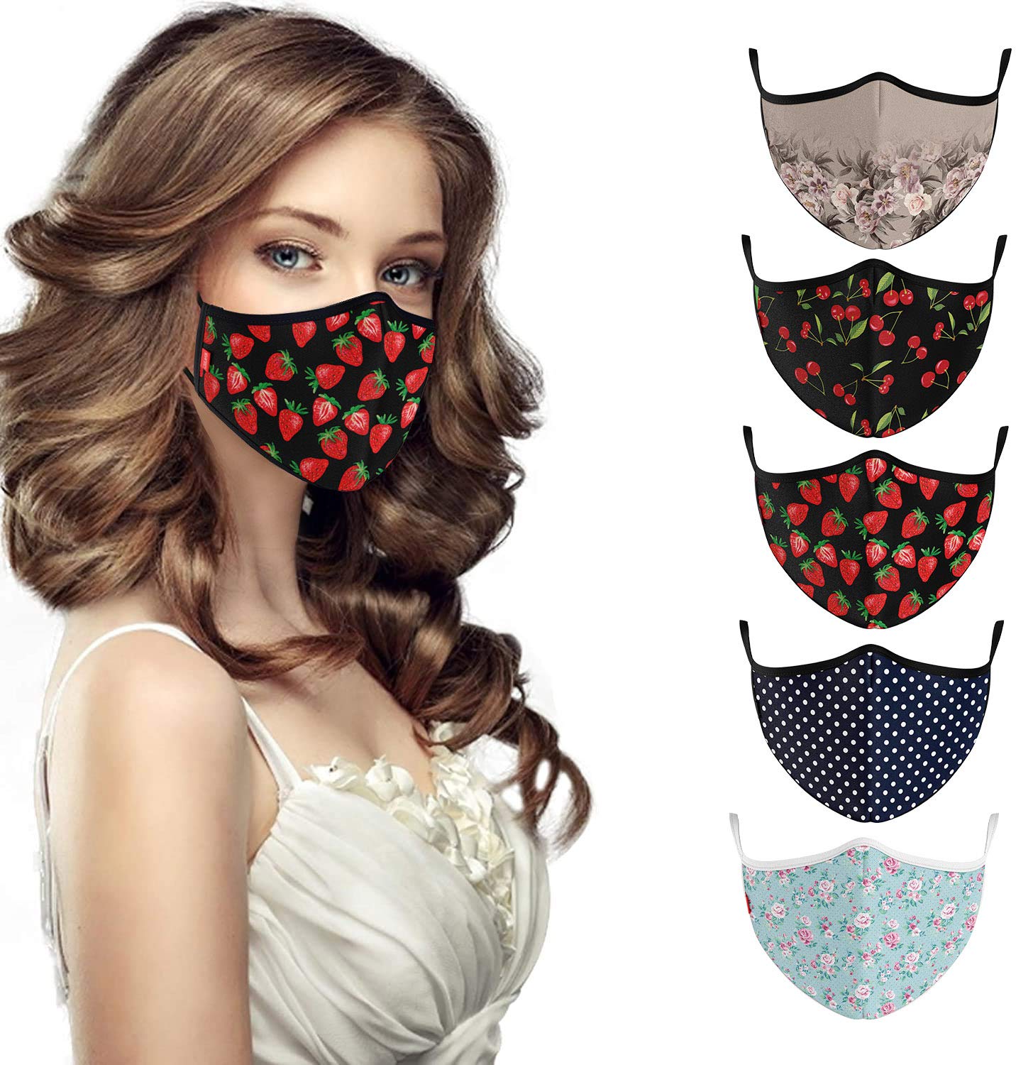 COOL Mask Unisex 3 Layer Reusable Washable Face Mask ( Pack of 5 )