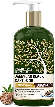 Morpheme Remedies Jamaican Black Castor Oil Strengthen Hair Shampoo - No SLS/Sulphate, Silicon, Paraben, 300ml
