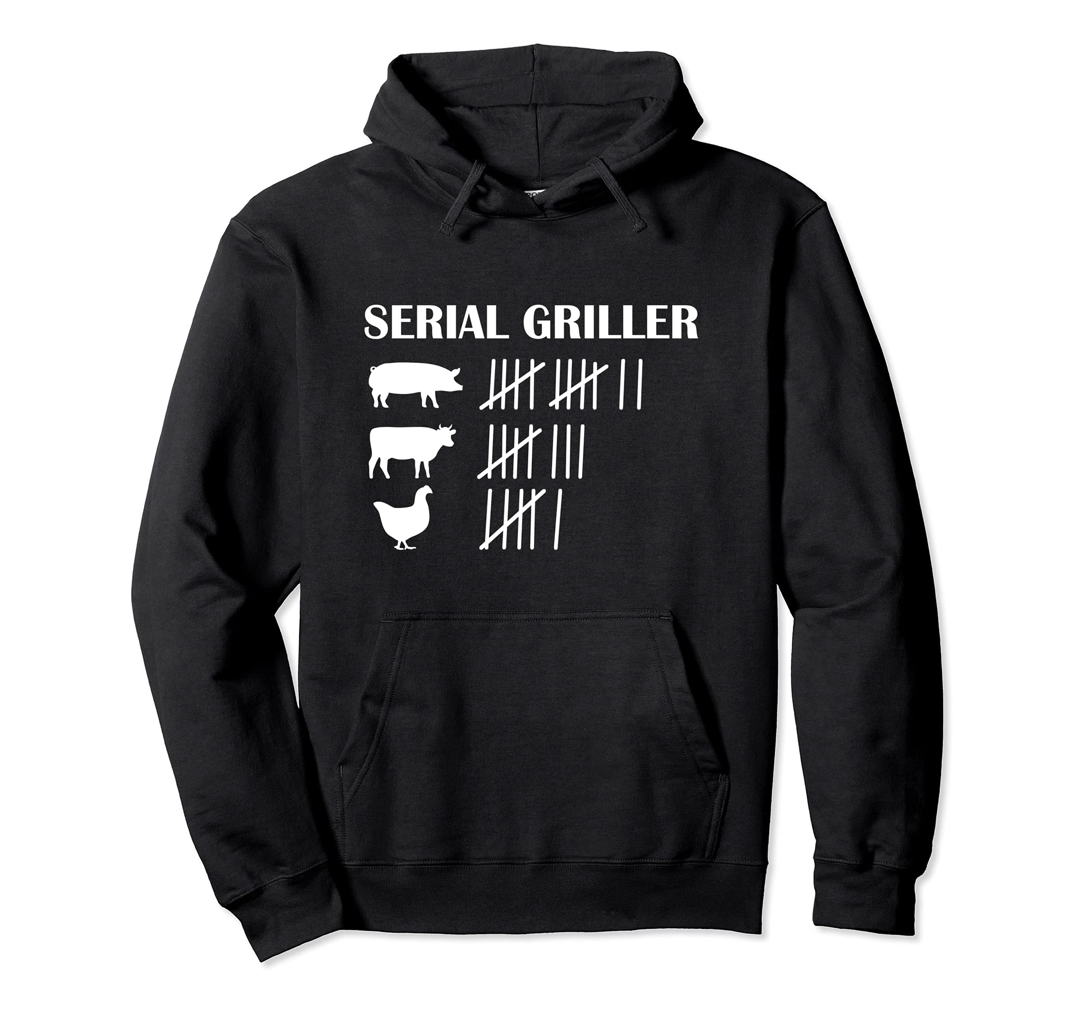 Serial Griller BBQ Grilling Barbecue Barbeque Grillmaster Pullover Hoodie