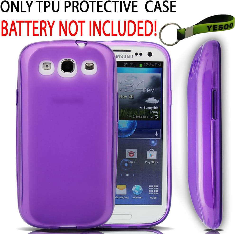 Samsung Galaxy S3 - i9300 Extended Battery TPU Case Purple
