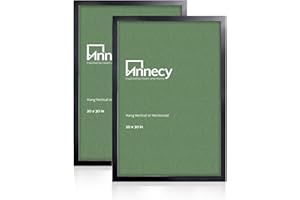 Annecy 20x30 Picture Frame Black（2 Pack）, 20 x 30 Picture Frame for Wall Decoration, Classic Black Minimalist Style Suitable for Decorating Houses, Offices, Hotels